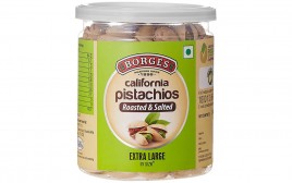 Borges California Pistachios Roasted & Salted  Plastic Jar  240 grams
